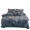 3Pcs Fluffy Plush Shaggy Duvet Cover