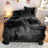 3Pcs Fluffy Plush Shaggy Duvet Cover