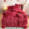 3Pcs Fluffy Plush Shaggy Duvet Cover