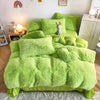 3Pcs Fluffy Plush Shaggy Duvet Cover