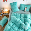 3Pcs Fluffy Plush Shaggy Duvet Cover